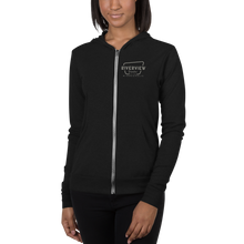 Load image into Gallery viewer, Lightweight Zip Hoodie Grey Logo