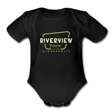 Load image into Gallery viewer, Organic Short Sleeve Baby Bodysuit - black