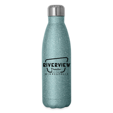 Load image into Gallery viewer, Insulated Stainless Steel Water Bottle - turquoise glitter
