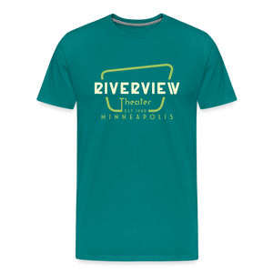 Men's Color Logo T-Shirt - teal