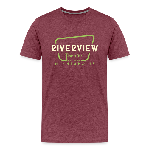 Men's Color Logo T-Shirt - heather burgundy