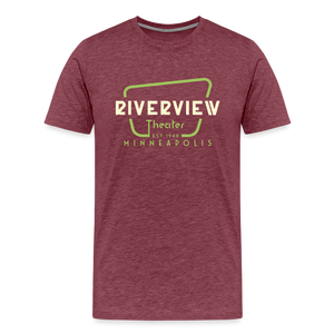 Men's Color Logo T-Shirt - heather burgundy