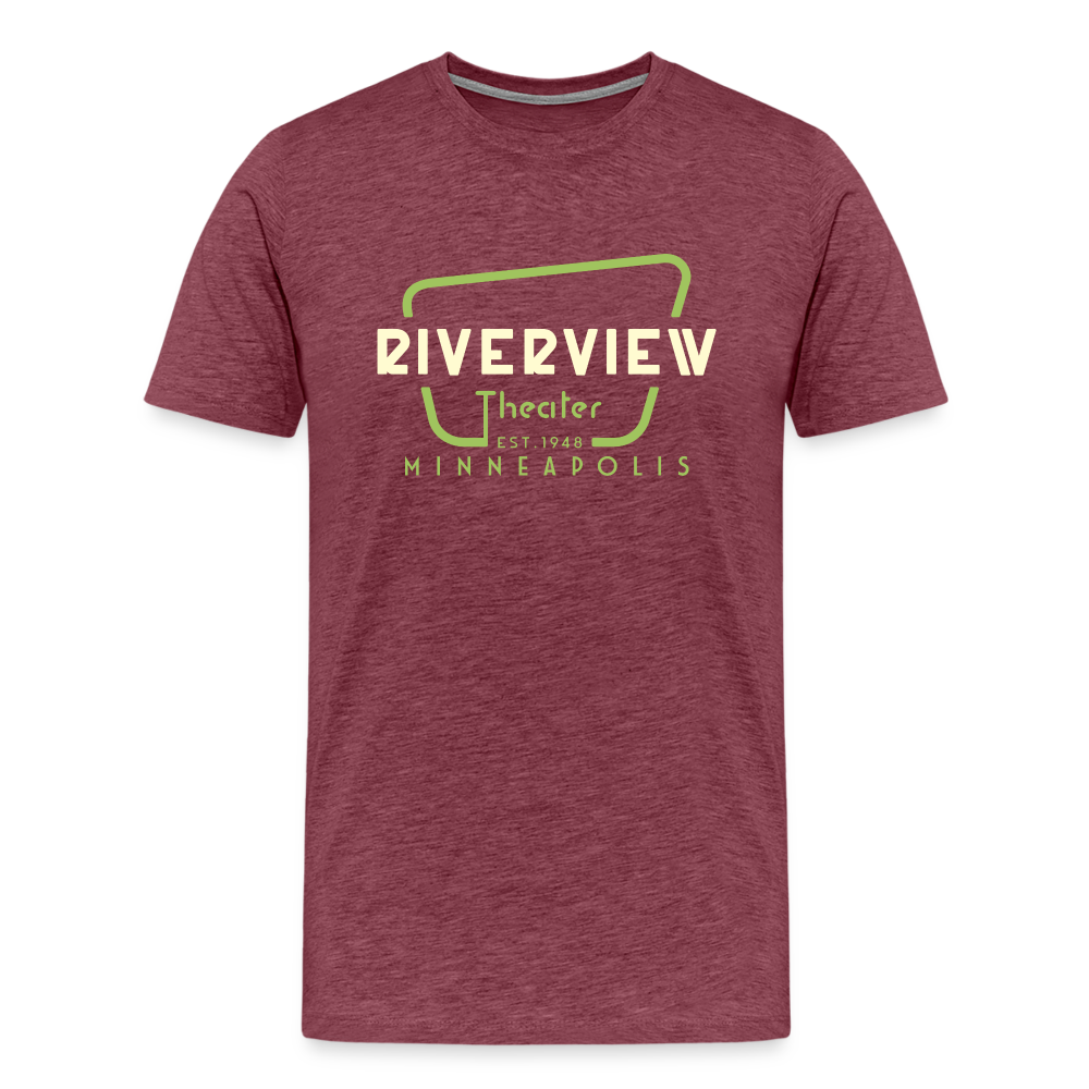 Men's Color Logo T-Shirt - heather burgundy