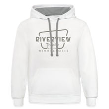 Load image into Gallery viewer, Contrast Hoodie - white/gray
