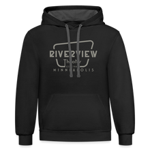 Load image into Gallery viewer, Contrast Hoodie - black/asphalt
