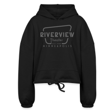 Load image into Gallery viewer, Women&#39;s Cropped Hoodie - black
