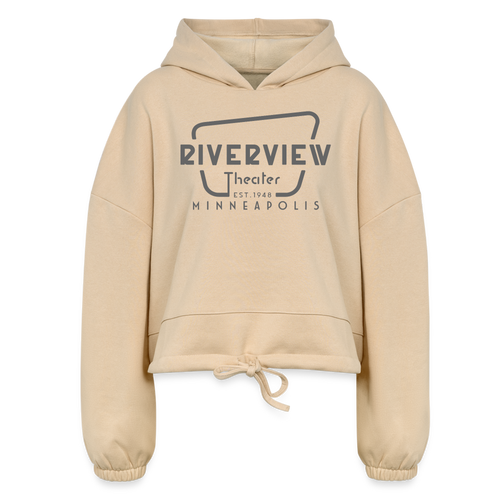 Women's Cropped Hoodie - nude