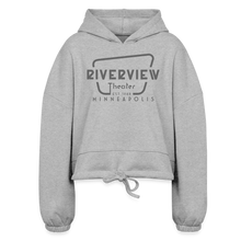 Load image into Gallery viewer, Women&#39;s Cropped Hoodie - heather gray
