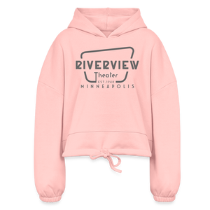 Women's Cropped Hoodie - light pink