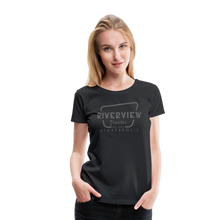 Load image into Gallery viewer, Women’s Grey Logo T-Shirt - black
